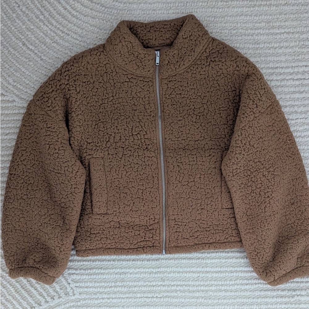Express Brown Teddy Jacket